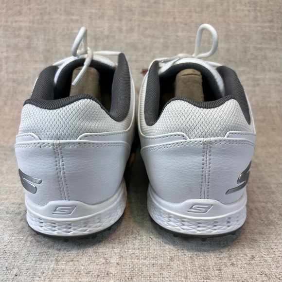 Skechers Go Golf mens size 7.5 Wide white spikeless golf shoes sneakers NWT - Picture 7 of 9
